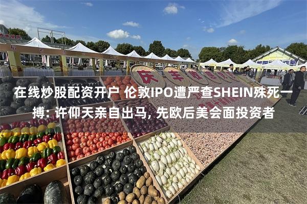 在线炒股配资开户 伦敦IPO遭严查SHEIN殊死一搏: 许仰天亲自出马, 先欧后美会面投资者