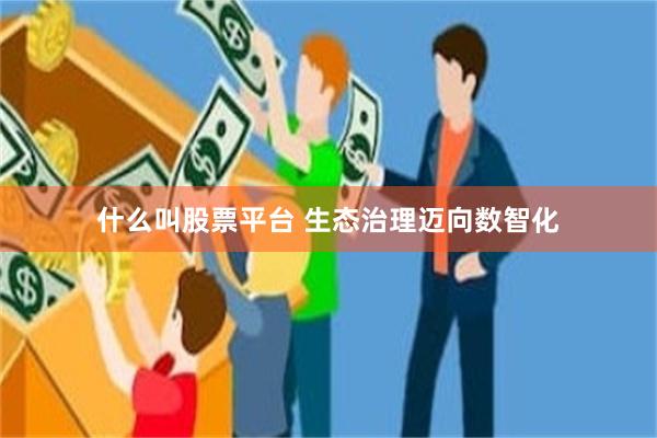 什么叫股票平台 生态治理迈向数智化