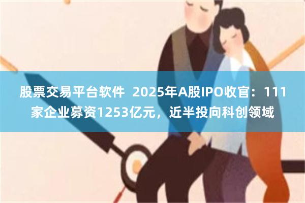 股票交易平台软件  2025年A股IPO收官：111家企业募资1253亿元，近半投向科创领域