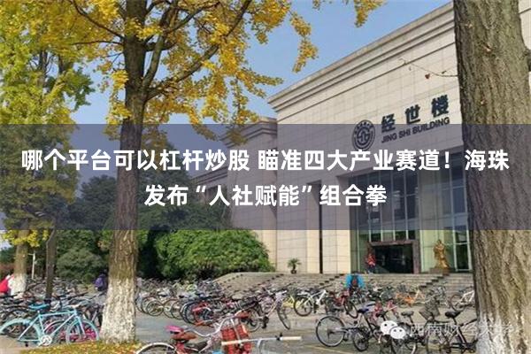 哪个平台可以杠杆炒股 瞄准四大产业赛道！海珠发布“人社赋能”组合拳